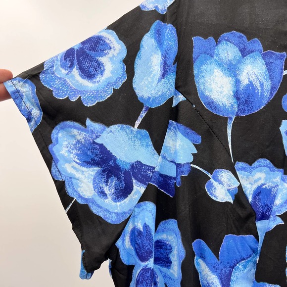 Vintage Basic Editions Large Blue Floral Tulip Short Romper NWT Old Stock 2XL - Picture 8 of 10